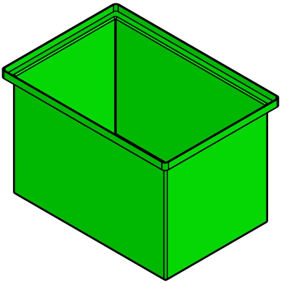 Rectangular Flange Bin (RF)