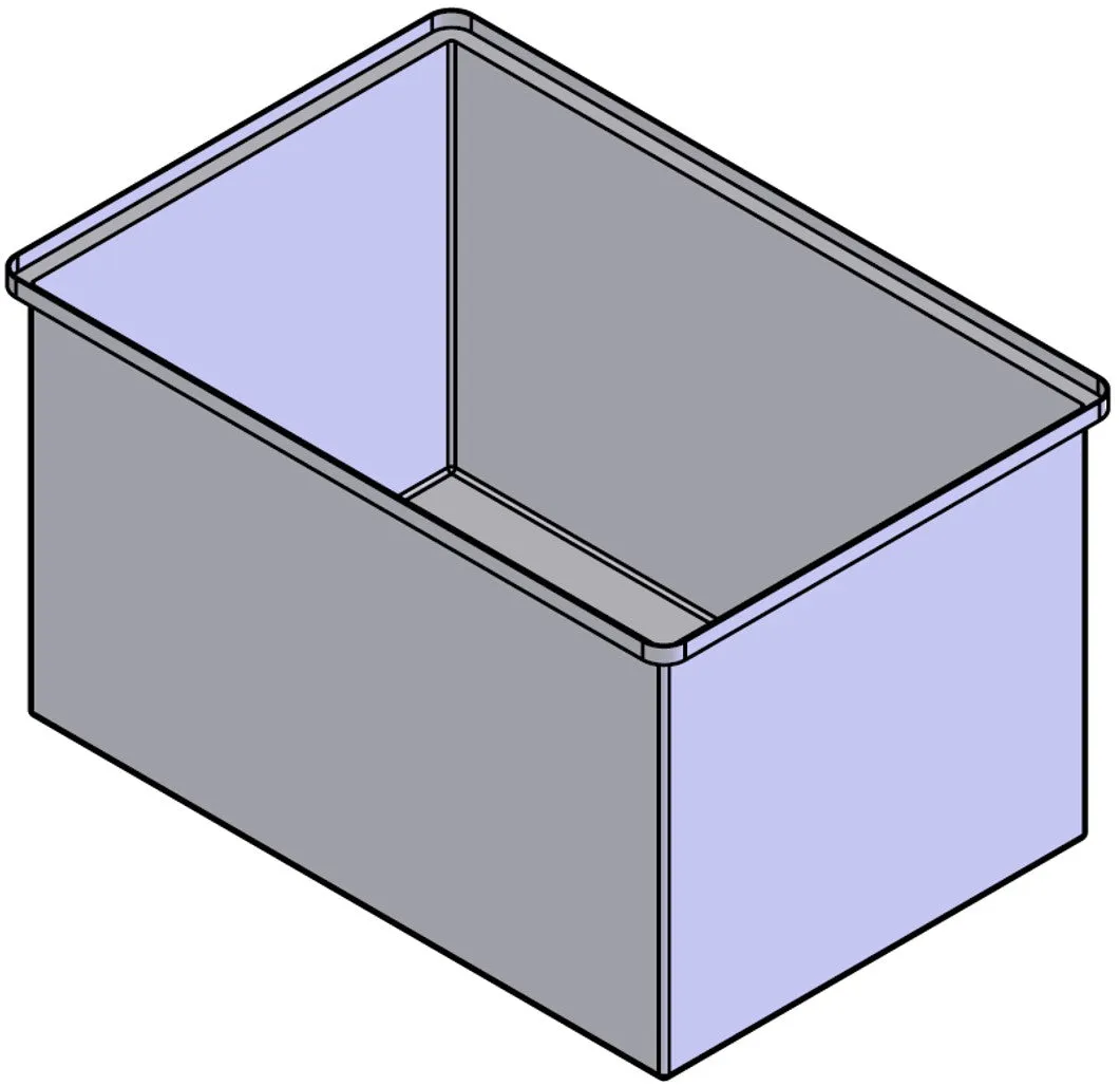 Rectangular Flange Bin (RF)