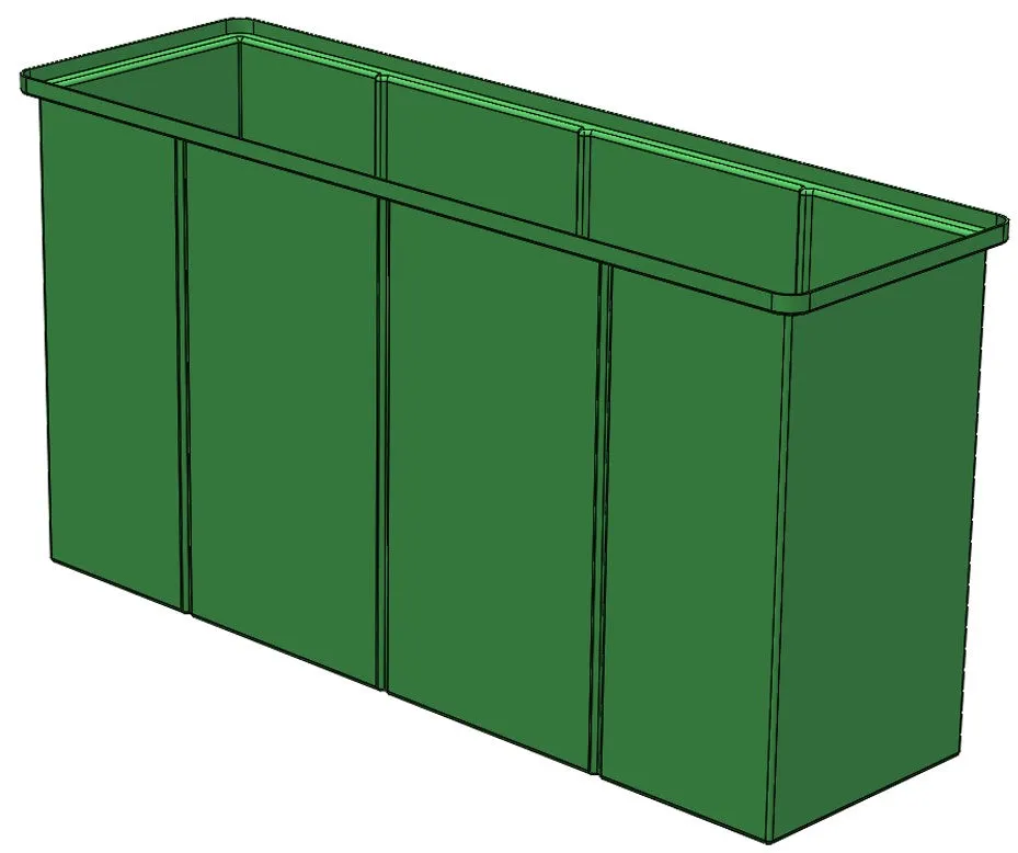 Rectangular Flange Bin (RF)