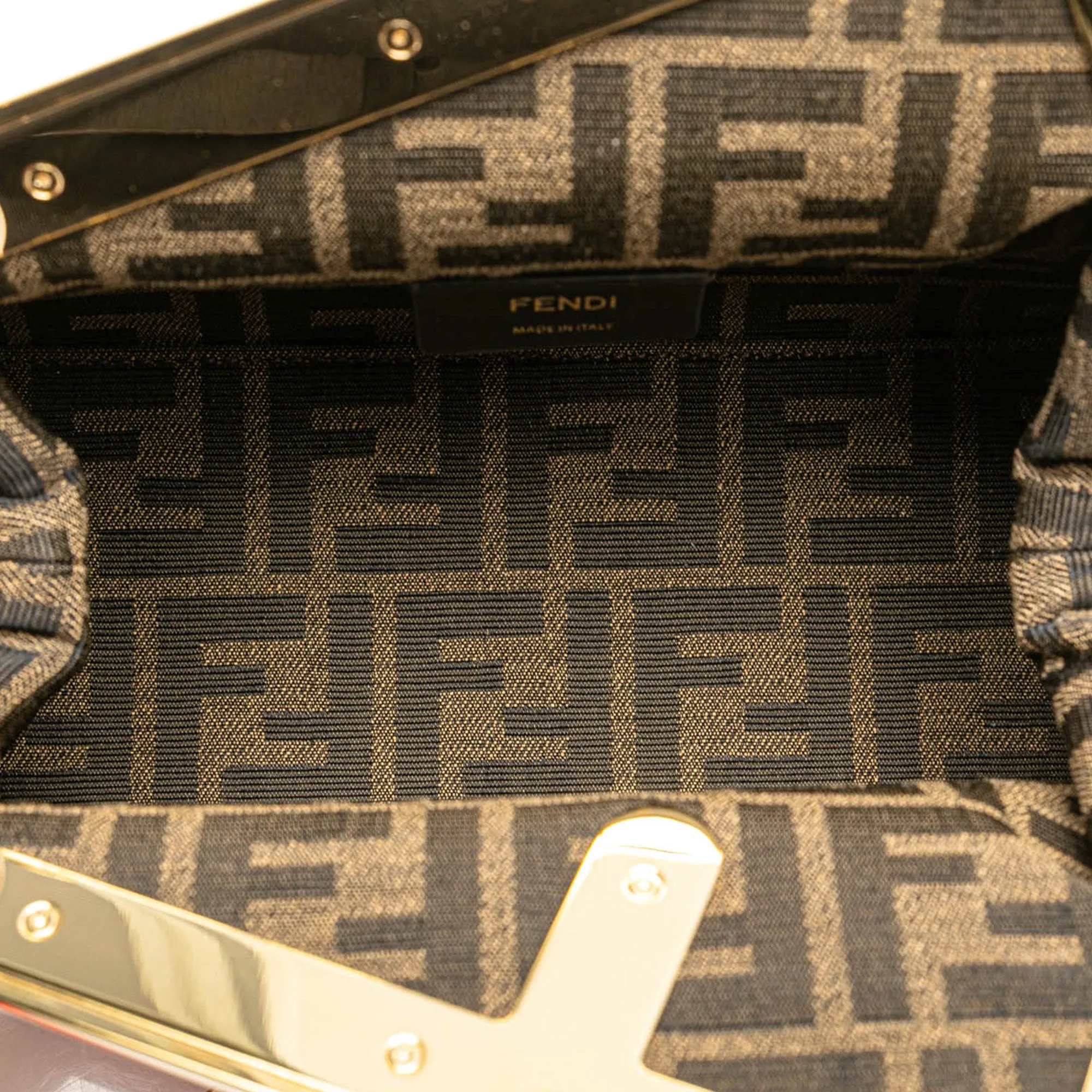 Red Fendi Small Nappa Fendi First Crossbody Bag