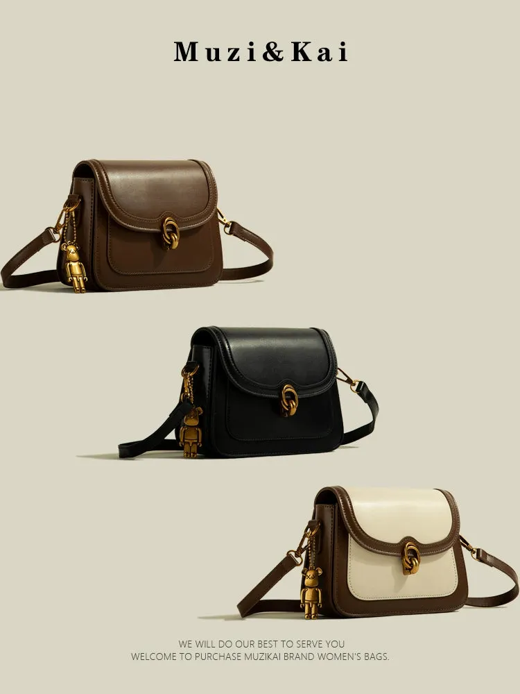 Retro Muzikai Genuine Goods Work Clothing Small Square Bag