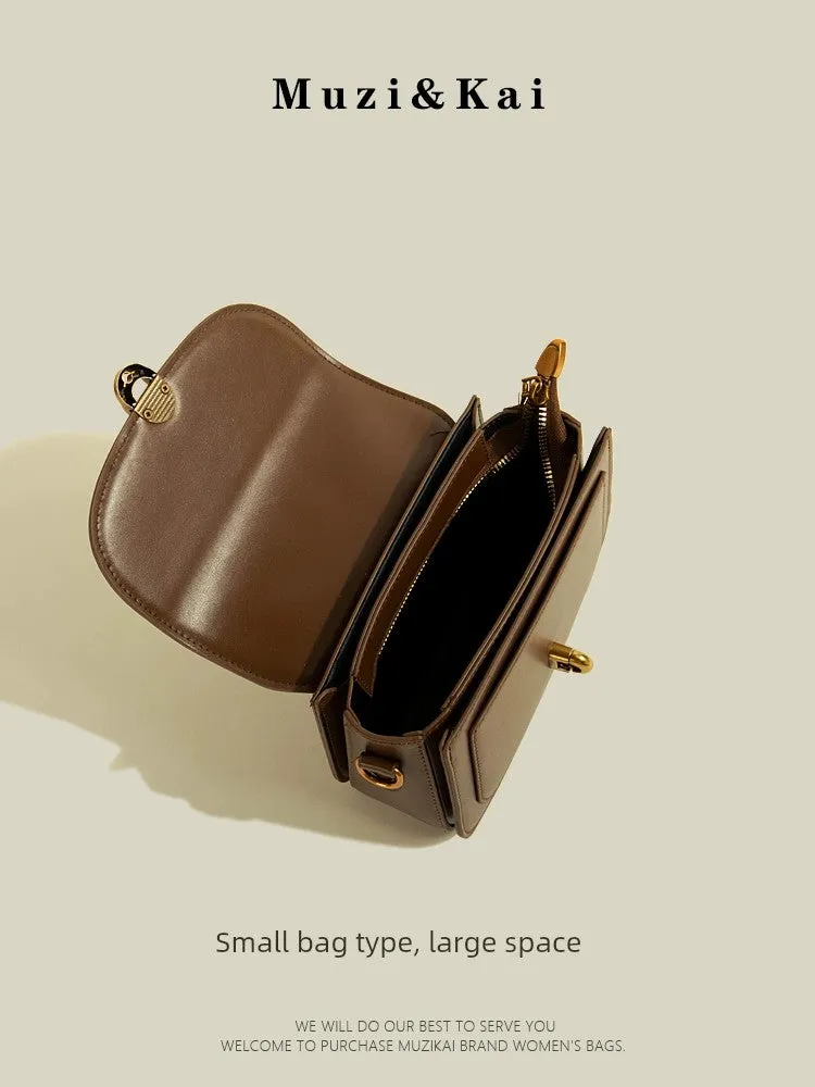 Retro Muzikai Genuine Goods Work Clothing Small Square Bag
