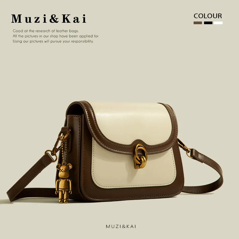 Retro Muzikai Genuine Goods Work Clothing Small Square Bag