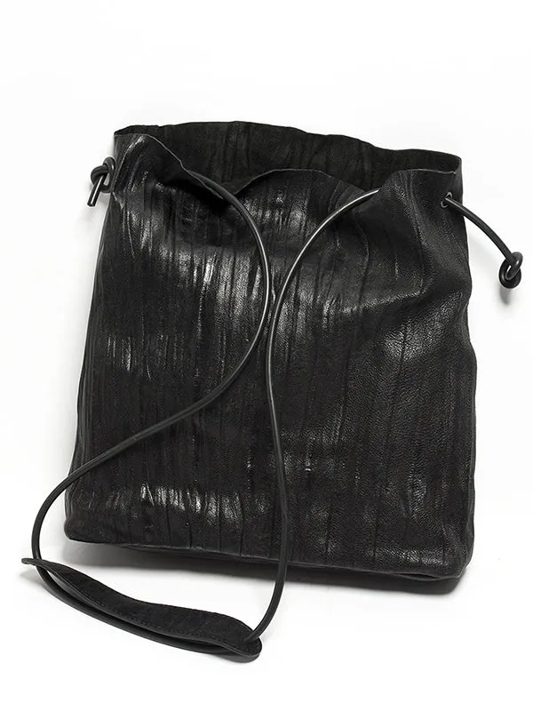 Retro Ruffled Single-shoulder Bag