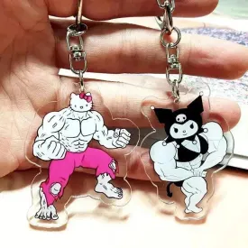 Sanrio Muscle Mania Keychain