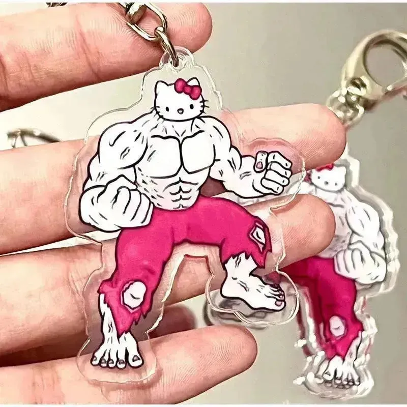 Sanrio Muscle Mania Keychain