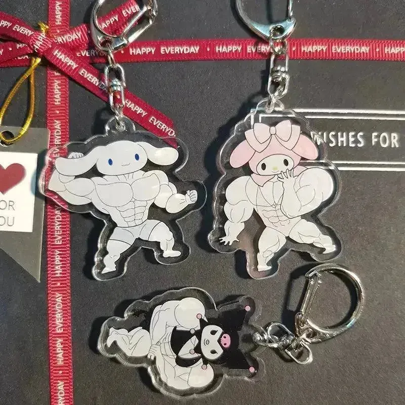 Sanrio Muscle Mania Keychain