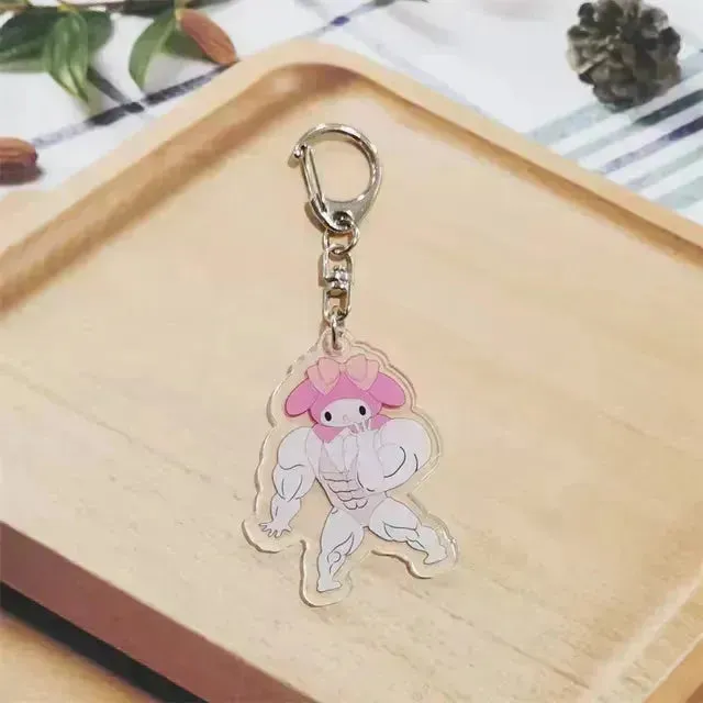 Sanrio Muscle Mania Keychain