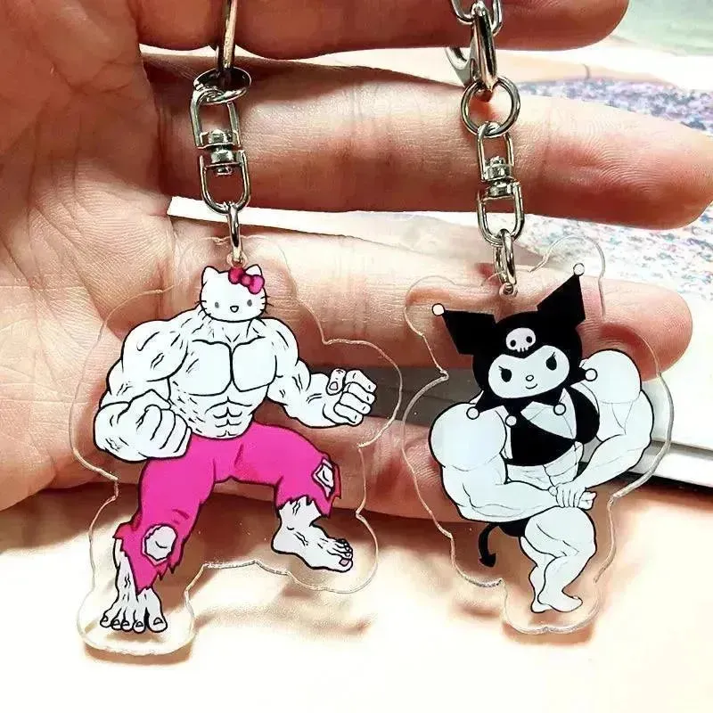 Sanrio Muscle Mania Keychain