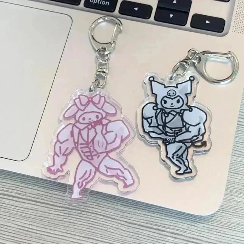 Sanrio Muscle Mania Keychain