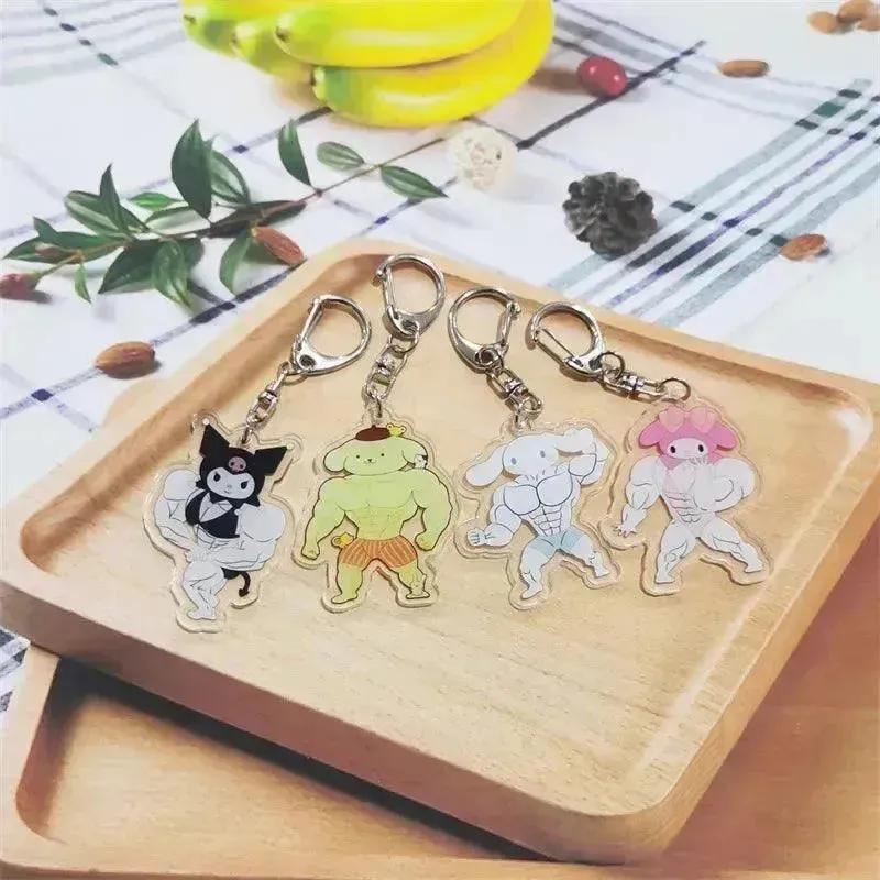Sanrio Muscle Mania Keychain