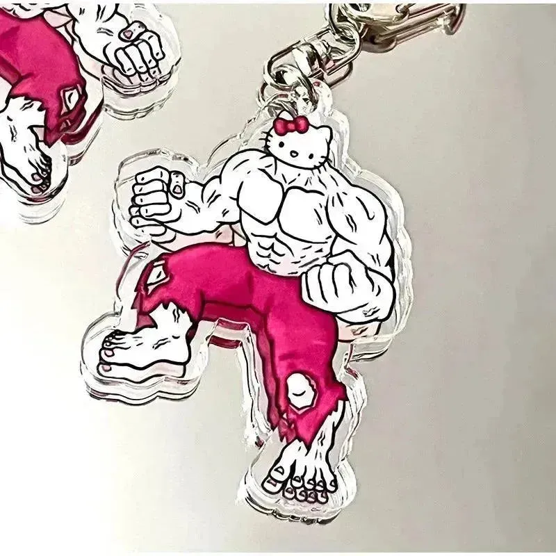 Sanrio Muscle Mania Keychain