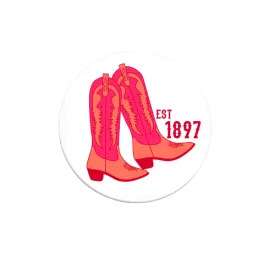Sorority Cowboy Boots Button