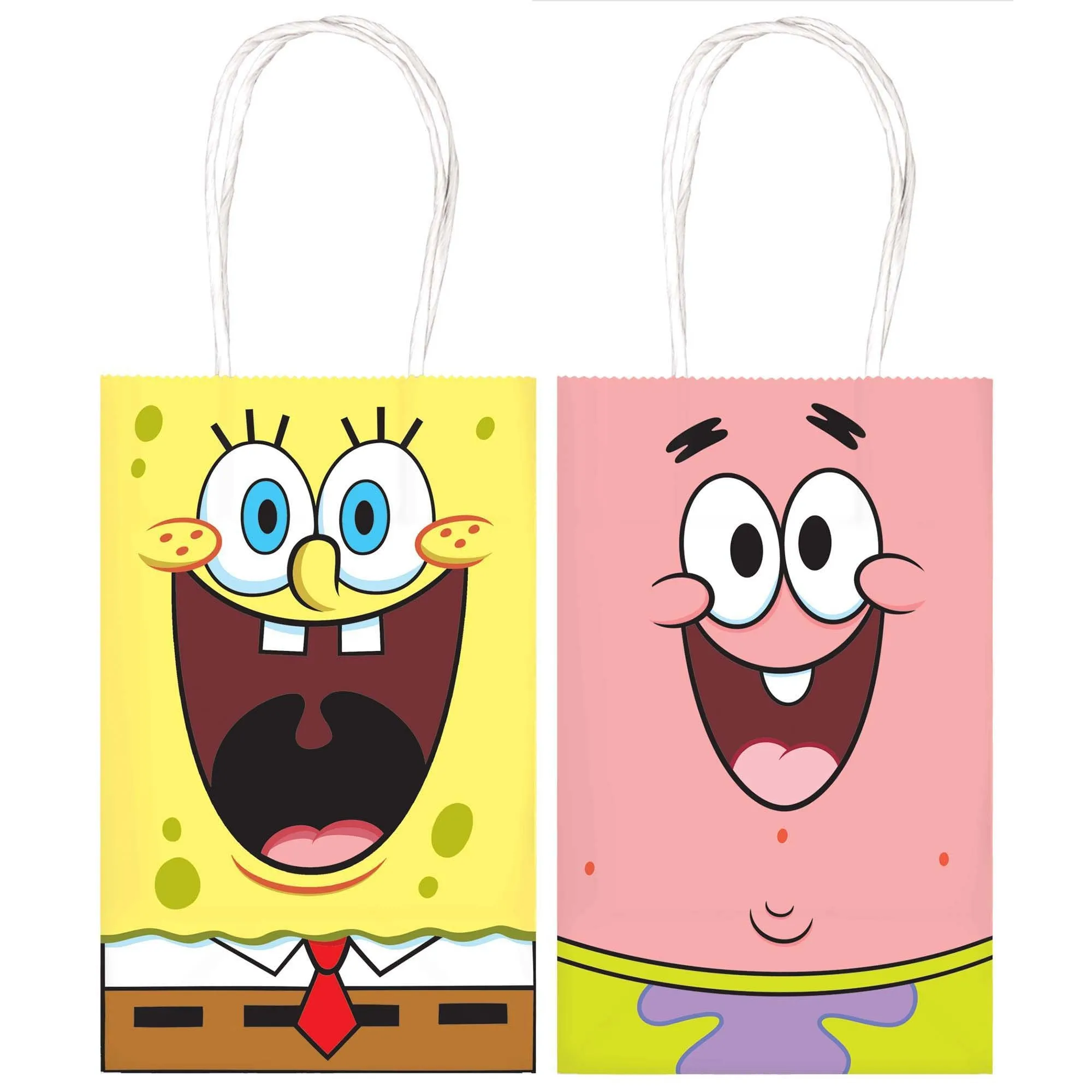 SpongeBob SquarePants Birthday Favor Bags, 8 Count