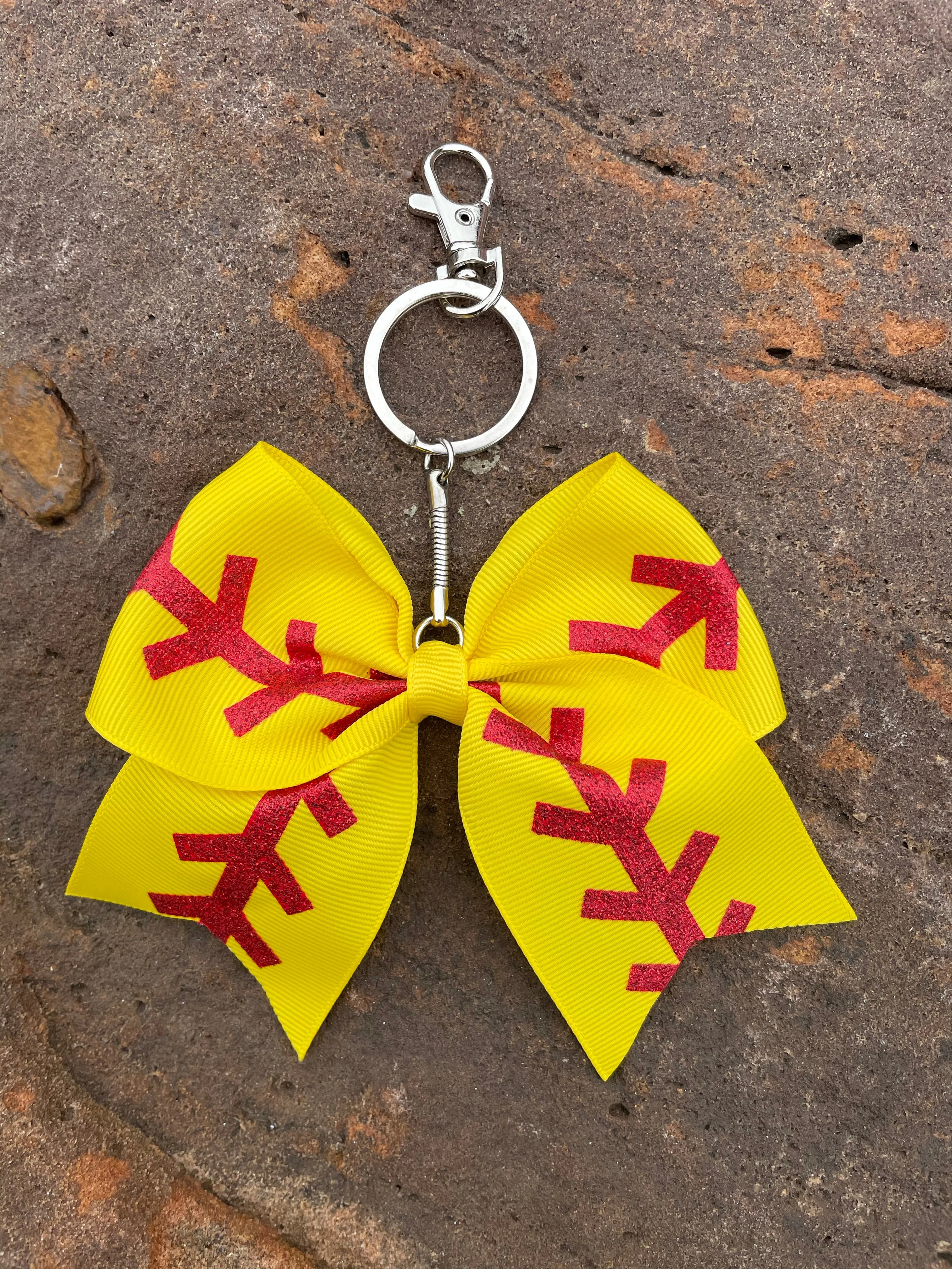 Sports Bow Keychains