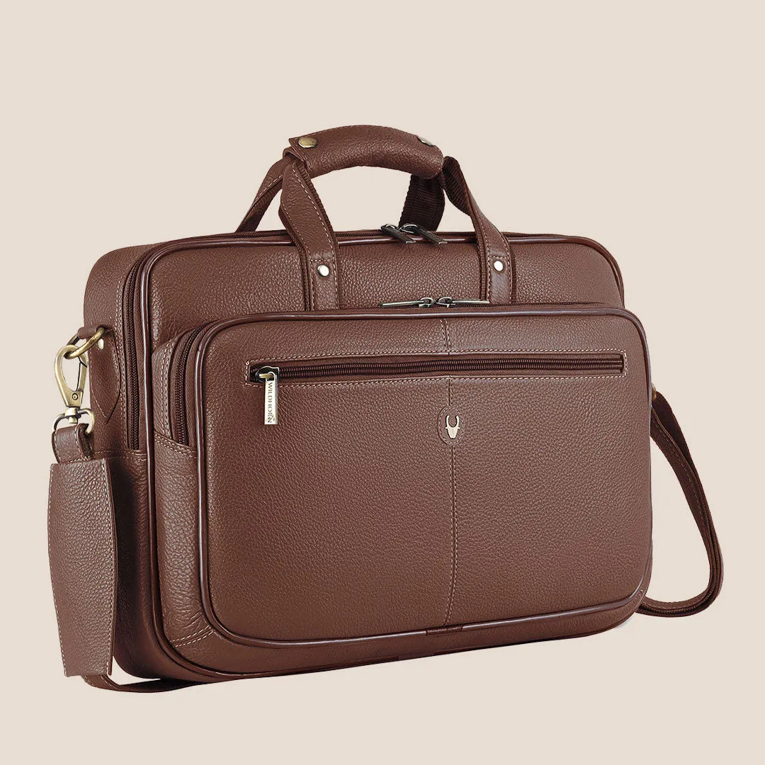 STANFORD Leather Laptop Messenger Bag for Men