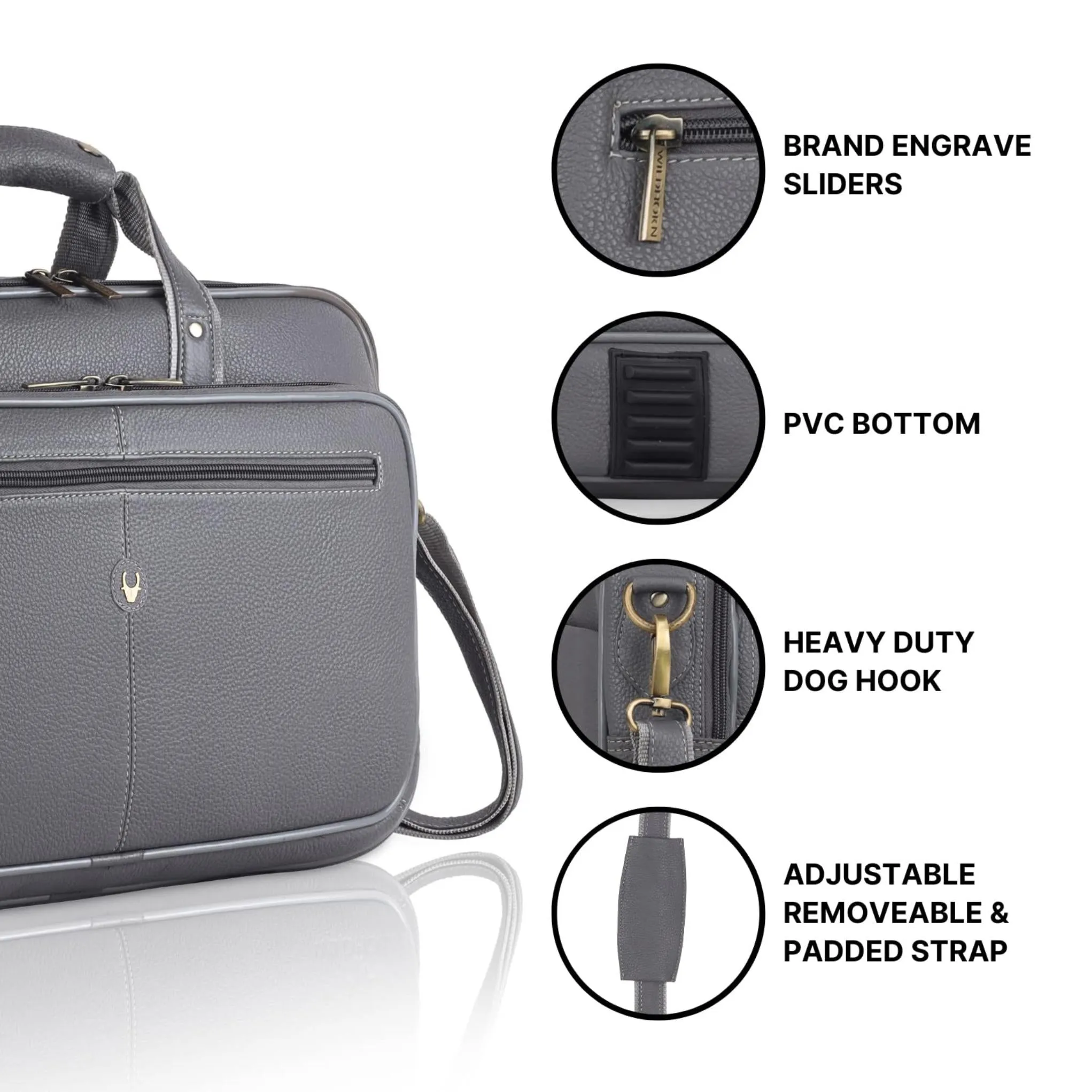 STANFORD Leather Laptop Messenger Bag for Men