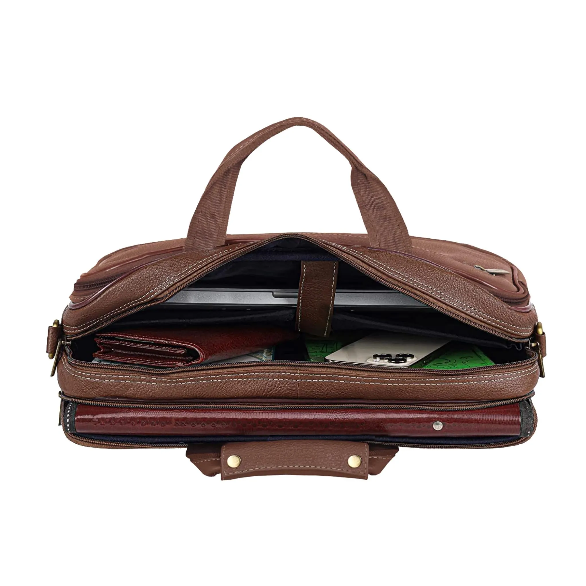 STANFORD Leather Laptop Messenger Bag for Men