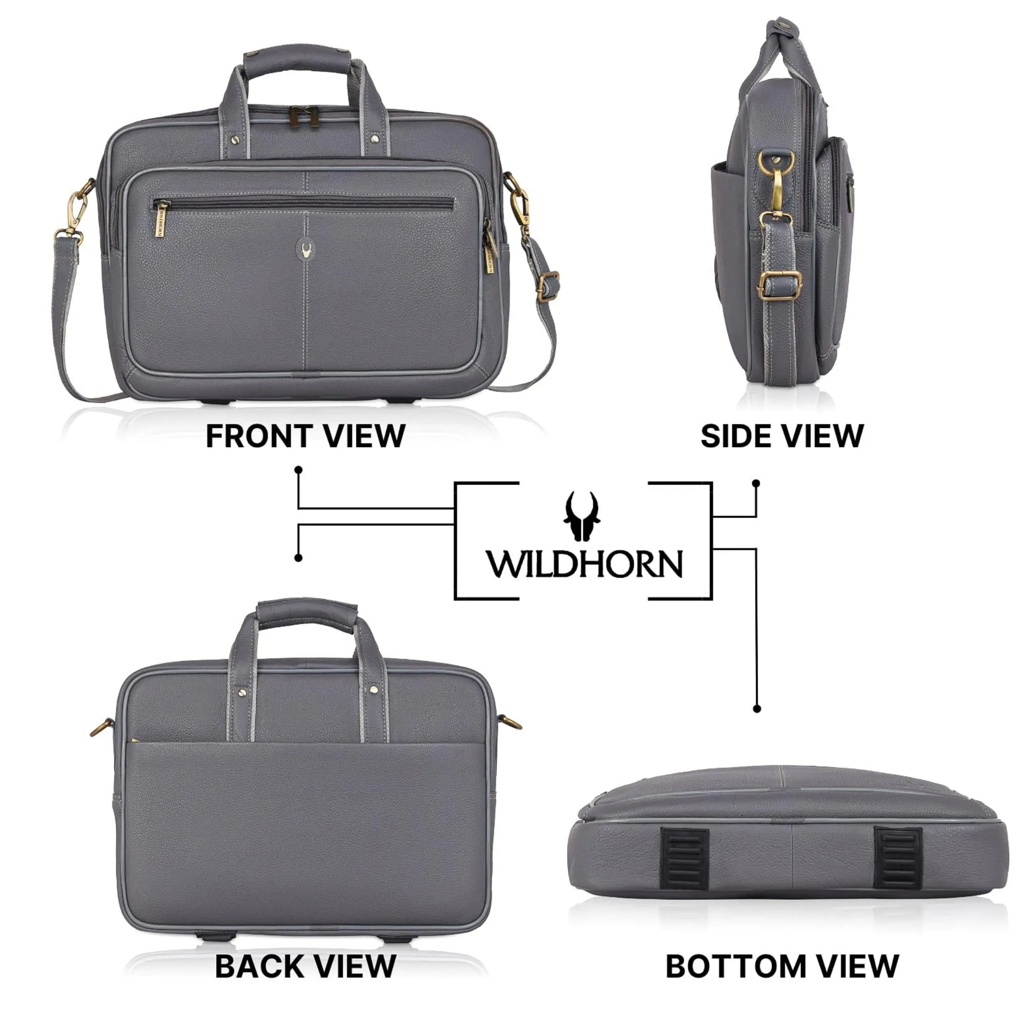 STANFORD Leather Laptop Messenger Bag for Men