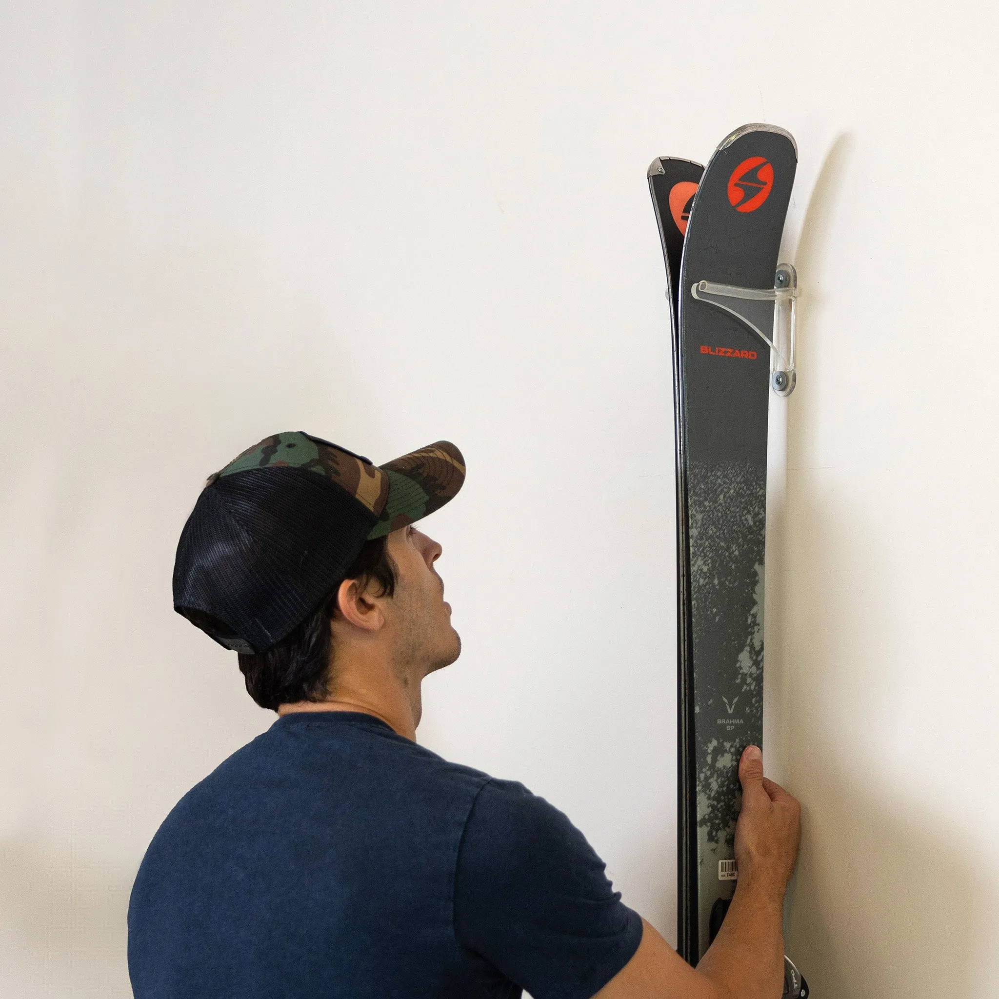 Summit Clear Acrylic Ski Wall Rack