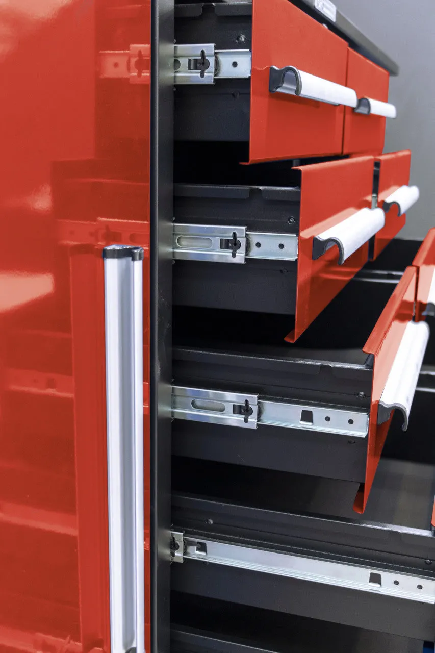 Ultimate Compact 10 Drawer Workbench - On Castors For Mobility - FREE SHIPPING