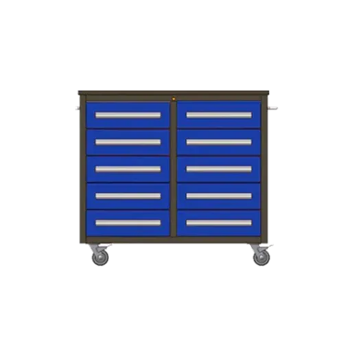 Ultimate Compact 10 Drawer Workbench - On Castors For Mobility - FREE SHIPPING