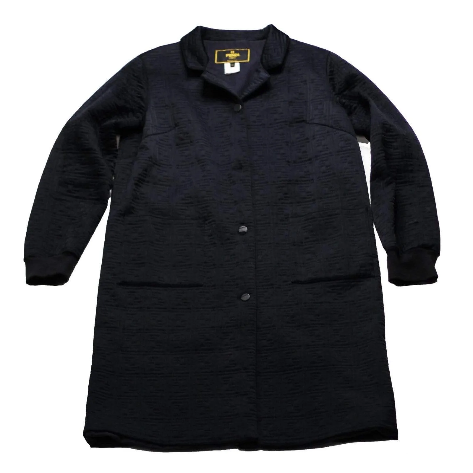Vintage Fendi Embroidered Trench Coat