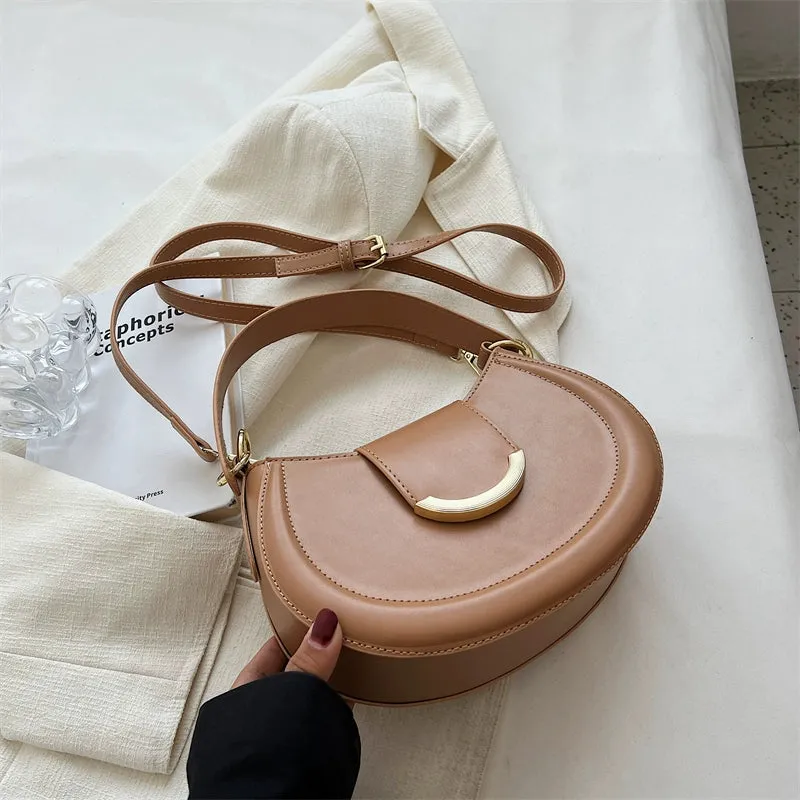 Women's Bag Retro Spring/Summer Popular Hot-Selling Product Saddle Bag