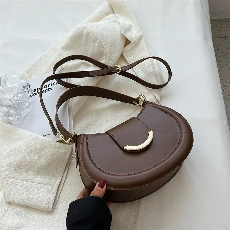 Women's Bag Retro Spring/Summer Popular Hot-Selling Product Saddle Bag