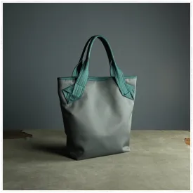 Womens Dark Gray Nylon Shoulder Tote Bags Best Dark Gray Nylon Tote Handbag Shopper Bags Purse for Ladies